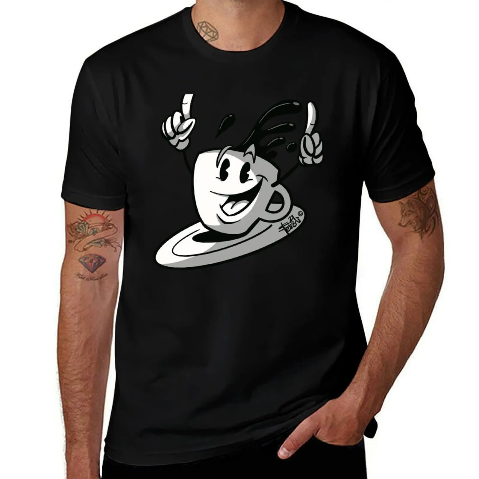 

Doppio Life! Bianco Nero T-Shirt mens graphic t shirts t shirts for man pack cotton t shirt man designer T-Shirt