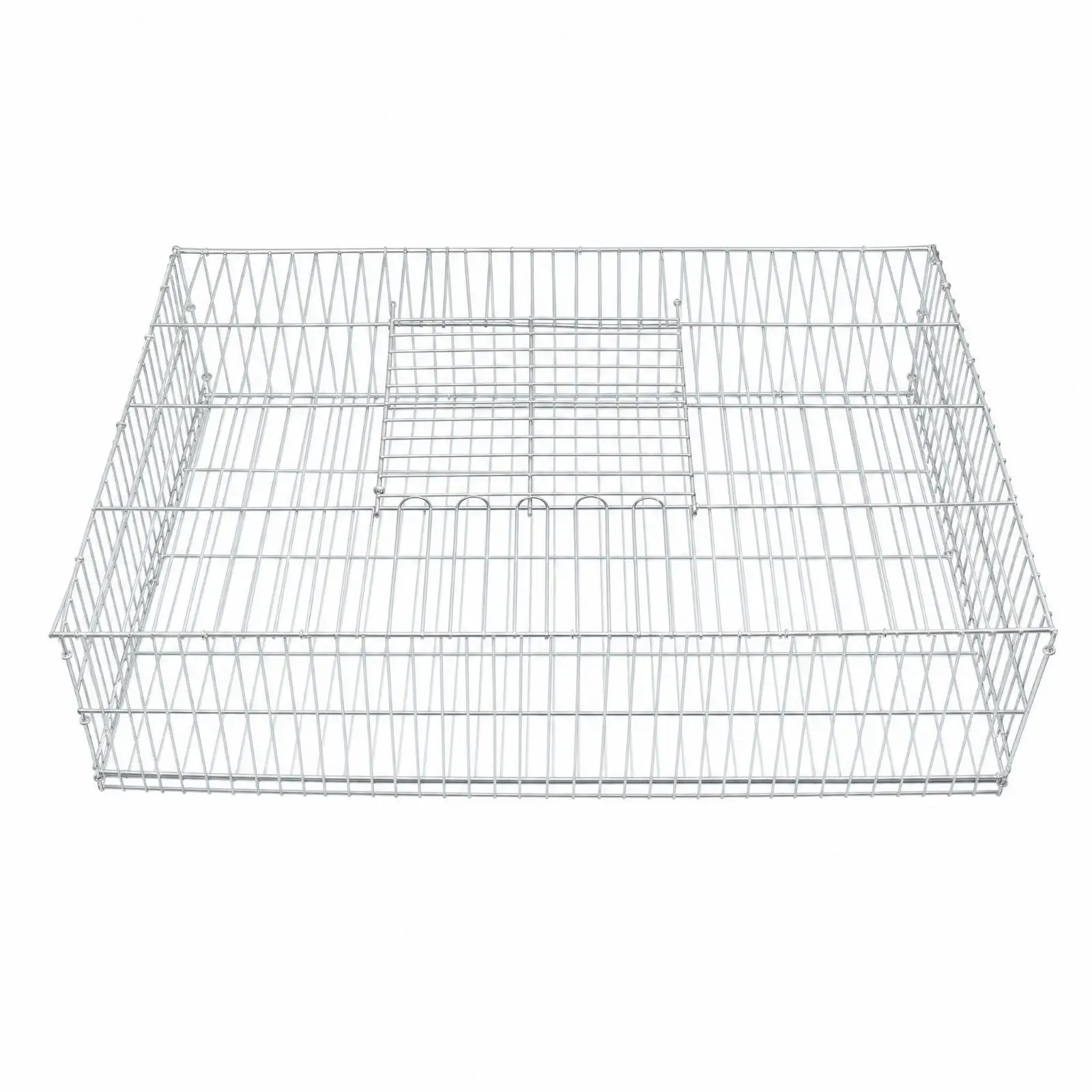 Small Animal Transport Cage Iron Wire Breeder Box for Rabbits Chickens Quail Pigeons Stackable