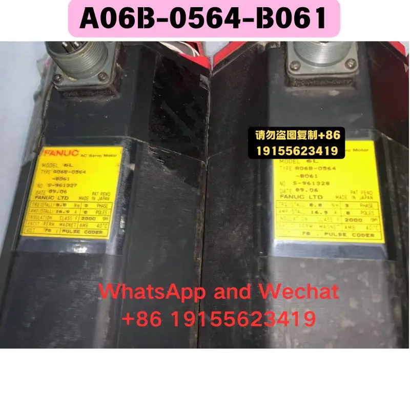 Used OEM disassembled parts A06B-0564-B061 electrical machinery Functional test OK Quick delivery