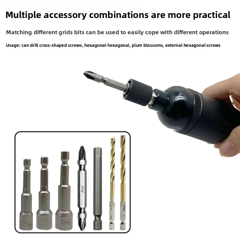 Co-Gong Pneumatic Screwdriver 5Hb Forward and Reverse Adjustment Air Batch Pneumatic Woodworking Screwdriver High Torque Industrial Air Batch