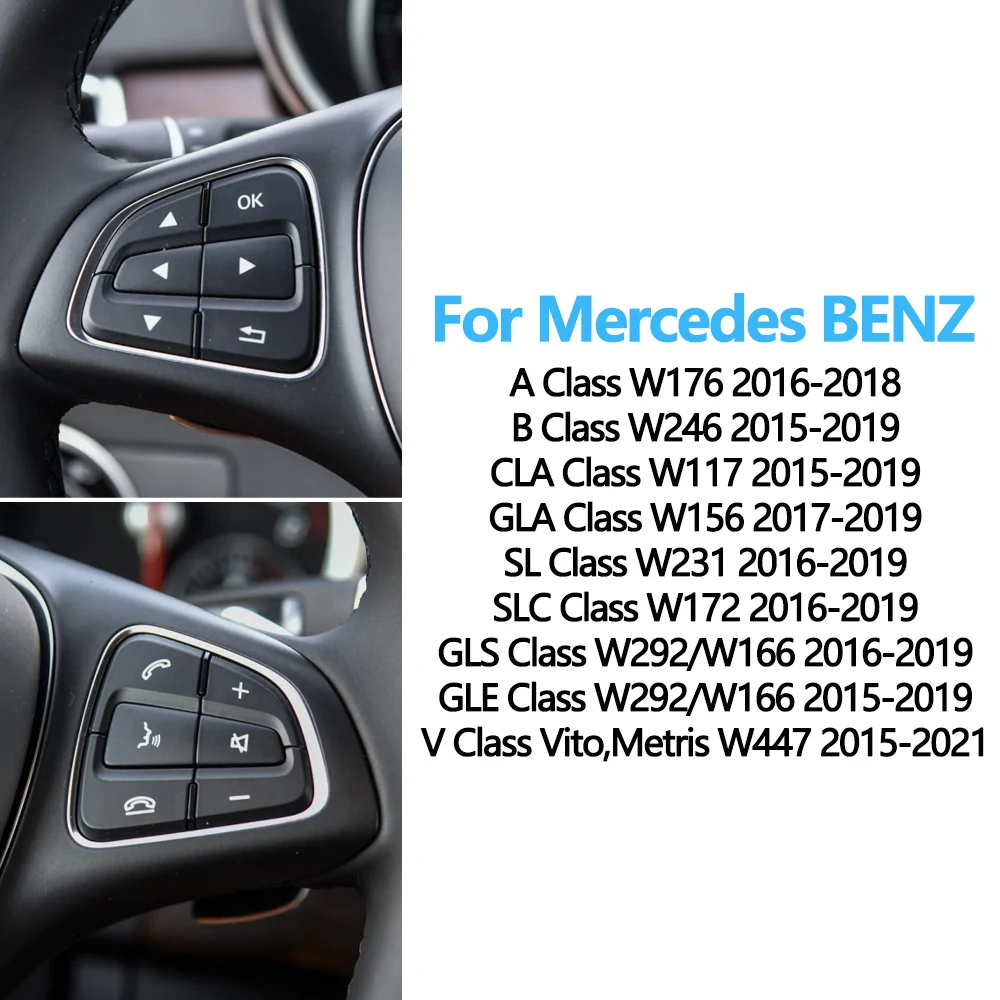 W172 W246 W218 W156 W292 W166 Car Multi-function Steering Wheel Control Switch Button For Mercedes BENZ A B CLS GLS GLE Class