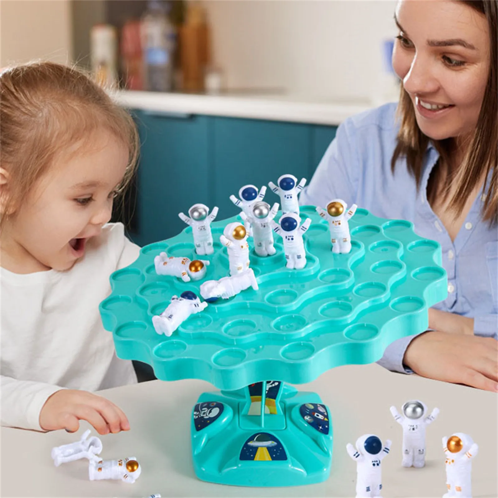 Fun Astronaut Balance Toy Educational Toy Balance Board Parent-Child Interactive Board Game Stacking Game Battle Toy