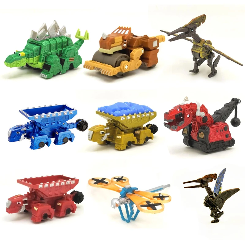 Dinozaur ciężarówka wymienny dinozaur zabawki samochód dla Dinotrux Mini modele nowy prezenty dla dzieci zabawki modele dinozaurów Mini zabawki dla