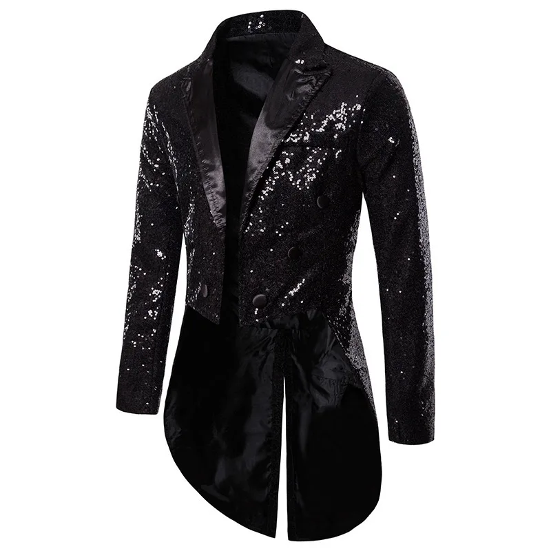 

Z412Amazon cross-border foreign trade men's suit tuxedo banquet nightclub performance sequin fashion