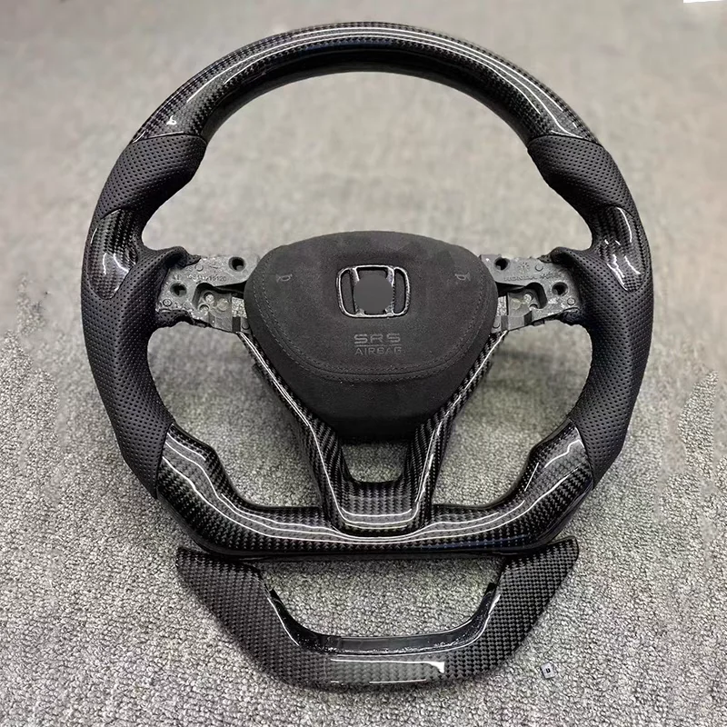 Customized matte carbon fiber steering wheel for Honda Accord 10th Generation 2018 2019 2020 2021 2022 2023