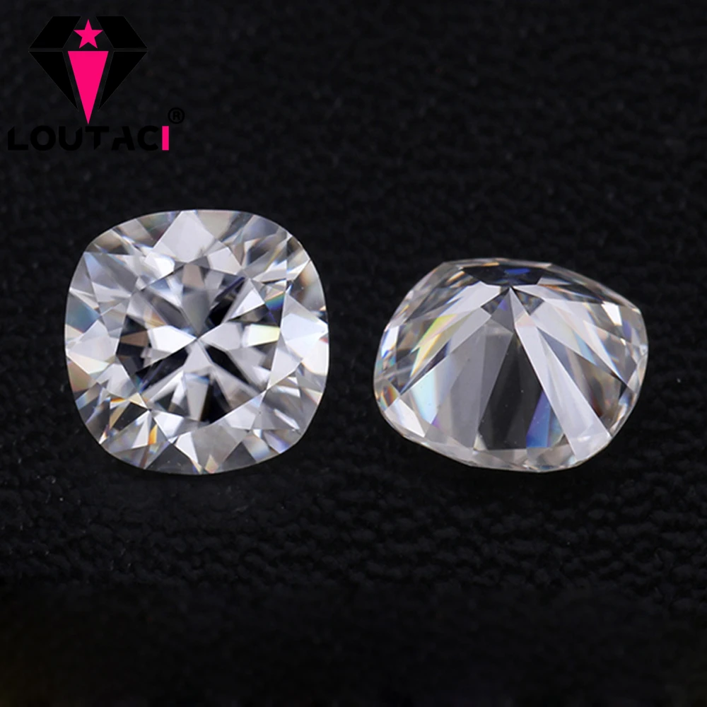 

LOUTACI 1-5ct cushion cut what stores sell moissanite engagement rings super white DEFGH