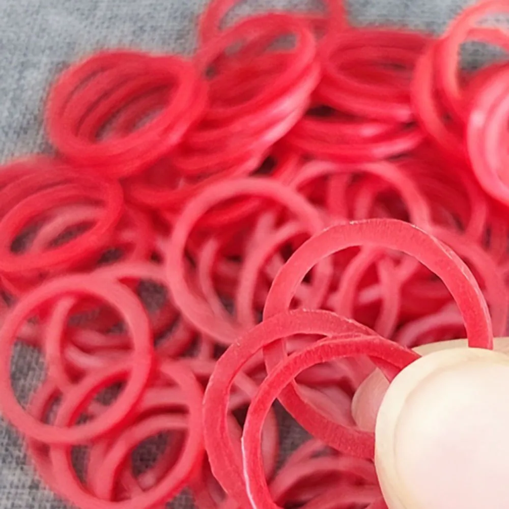 

2000pcs Red O Rings Rubber Bands 1.5CM/ 0.6inch Rubber Bands Elastic Rubber Ring Stretchable Latex Rings Supplies