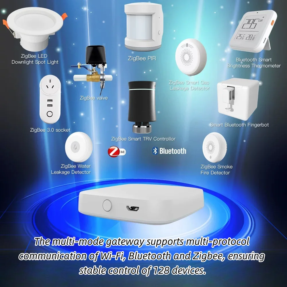 Zigbee 3.0 Wireless Multi-Mode Gateway, Tuya Smart Gateway, Gateway, Tuya