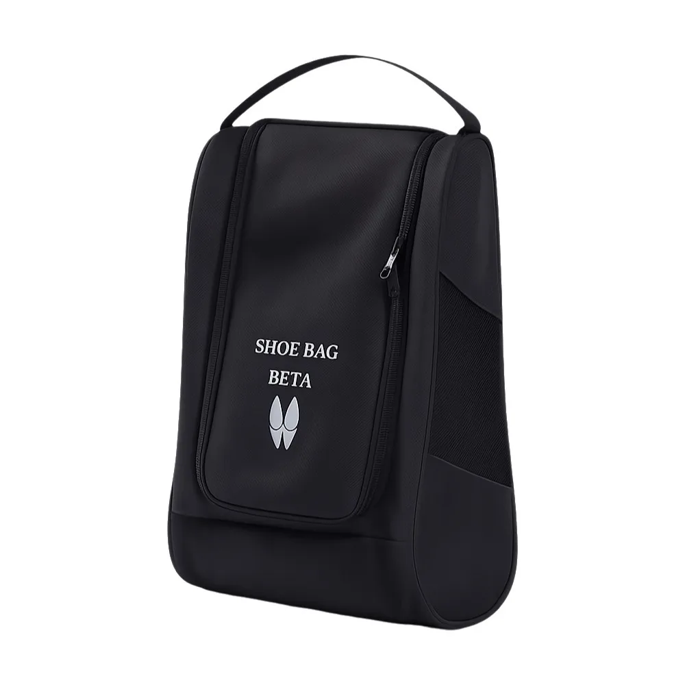 

Portable Oxford Cloth Football Boot Bag Hand-Held Breathable Golf Shoe Bag Dustproof with Zipper Golf Handbag Men