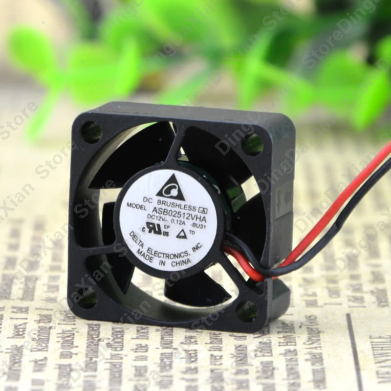 l 1PCS Quiet Micro Small Cooling Fan For DELTA ASB02512VHA | 12V 0.12A 25×25×10mm 2.5CM