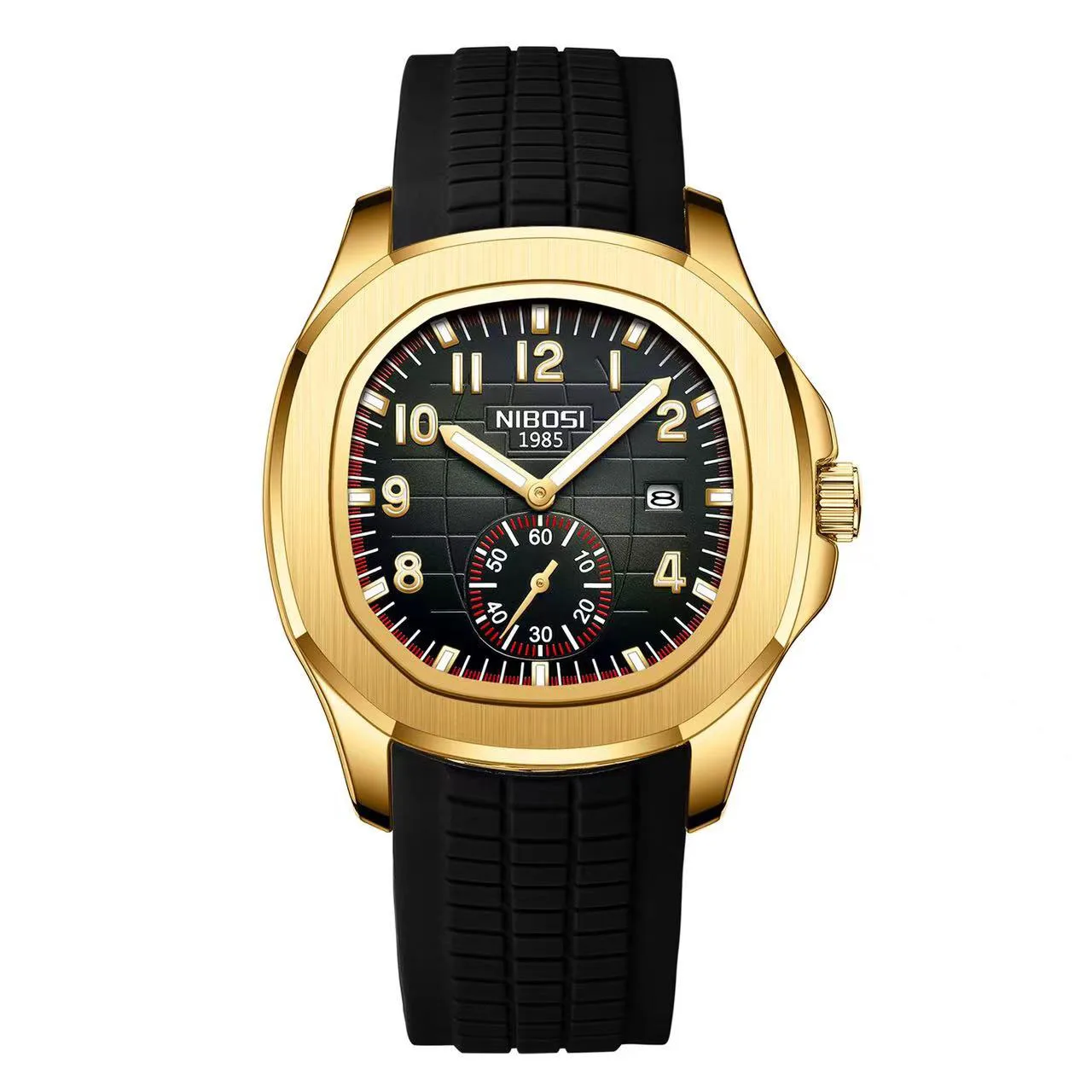 square-personalized-sports-and-leisure-silicone-with-luminous-european-and-american-trendy-men's-quartz-watch