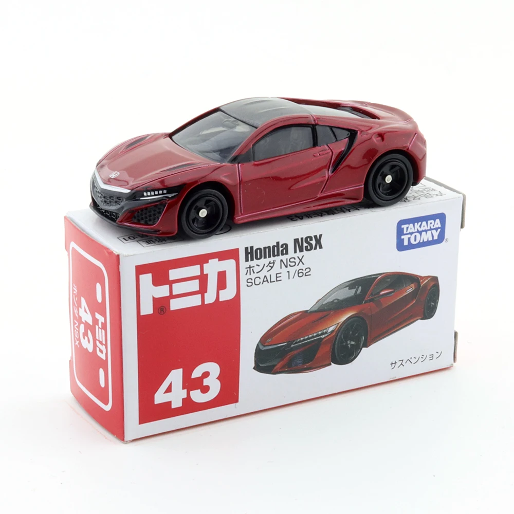 

Takara Tomy Tomica No.43 Honda NSX Car 1:62 миниатюрные литые Детские Литые Автомобильные модели орнаментов, Cas-игрушки, подарочные украшения