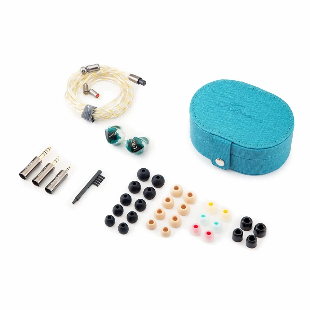 Kinera URD HIFI In Ear IEMs Earphone 2EST+ 2 DD+1 BA IEMs Hybrid Drivers with 2.5/3.5/4.4mm 2Pin Plug 0.78mm Detachable Cable