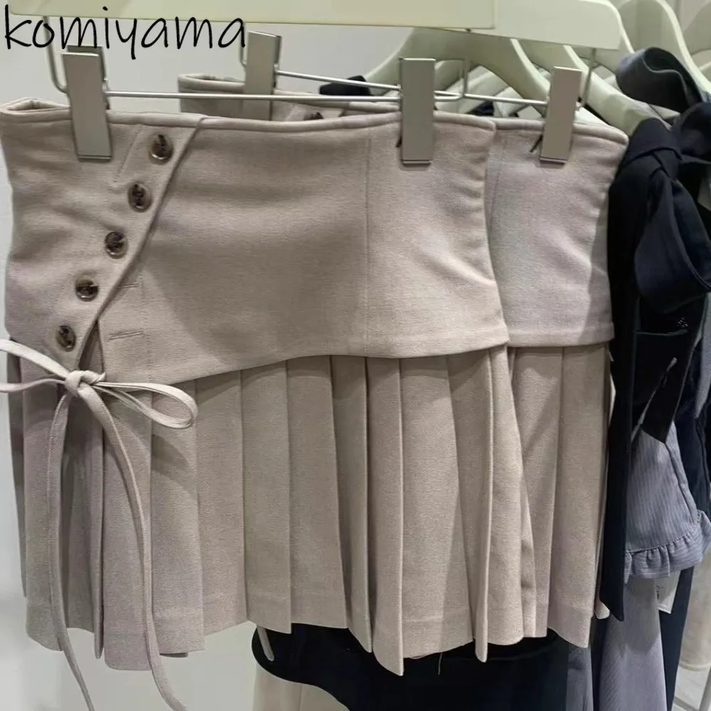 

Contrast Plaid Skirt High Waist Lace Up Skirts Japan Style Casual Faldas A-line Pleated Ropa De Mujer 2025 New Woman Clothes