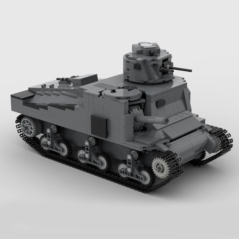 WWii-軍用車両ブロック,モデルww2,m3 lee i,us,中型タンクレンガ,moc,軍隊,攻撃,moc,ユニーク