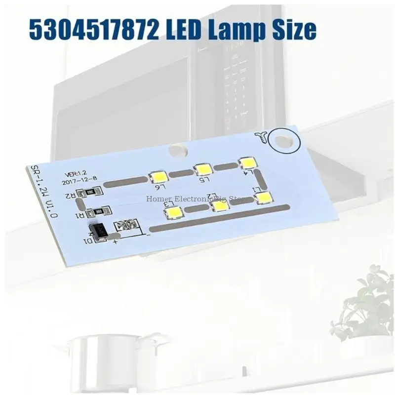 Substituição da lâmpada LED microondas Parte 5304517872 5304499540 5304509445 4920115