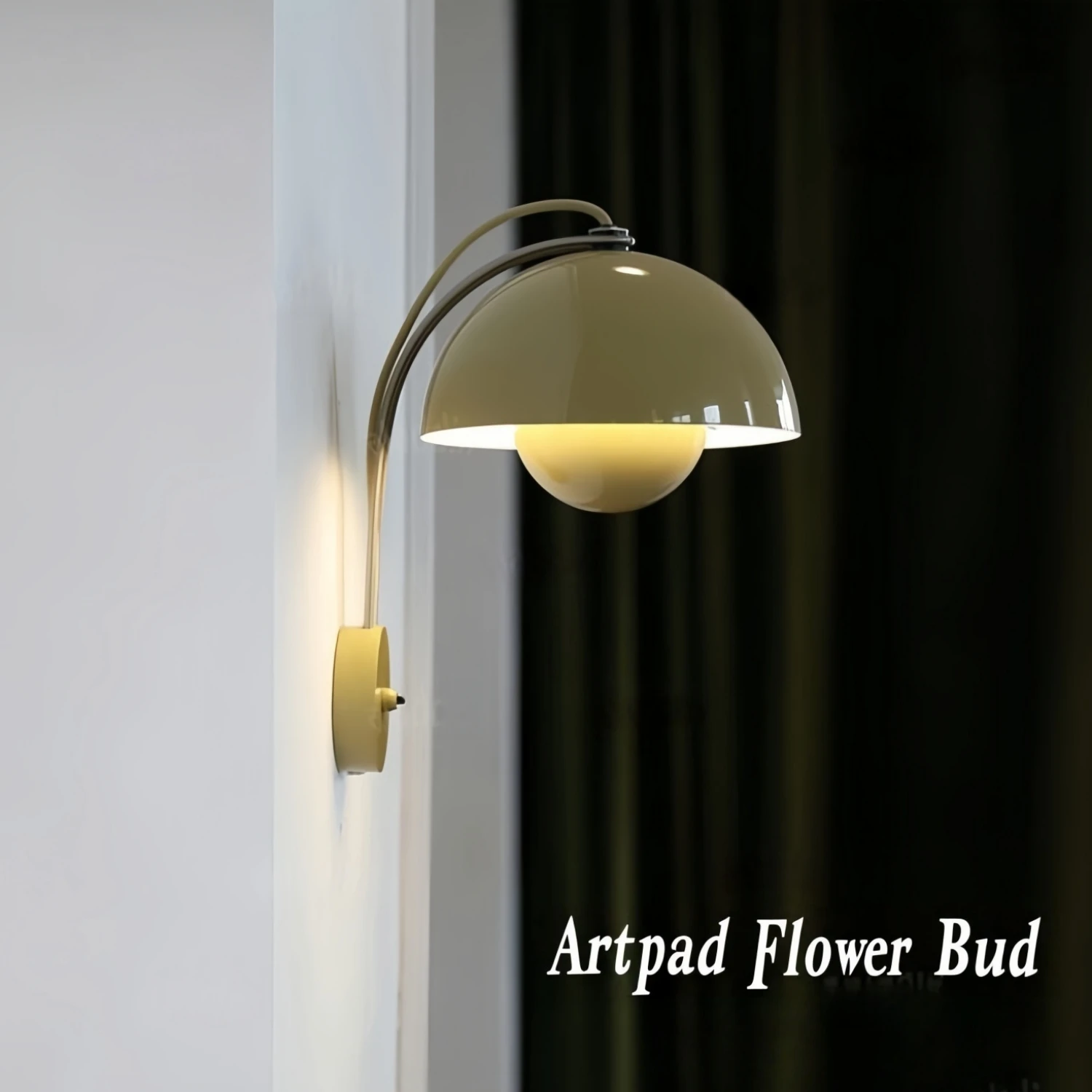 

Artpad Bud Wall Light Bedside Lamp Nordic White Green Chrome Lustre Home Decor Bar Lamp Bedroom Loft Ambient Wall Light Fixture