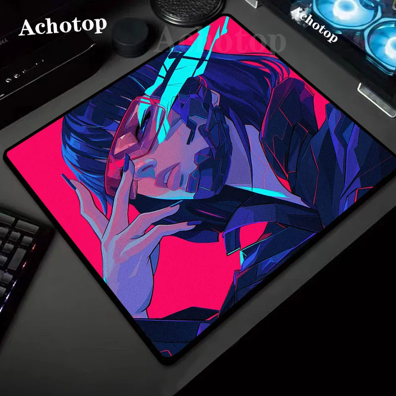 Anime Girl Gaming Mouse Pad 45x40CM Locking Edge Mouse Mat High Elastic Non-slip Bottom Control Mousepad Premium Keyboard Pads