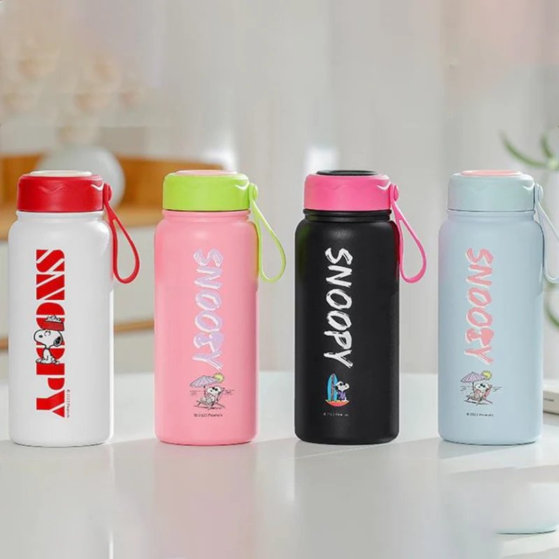 

Детская термокружка Miniso с рисунком Снупи, женская портативная чайная кружка с допамином, милые кружки с принтом для подруги, подарки на день рождения