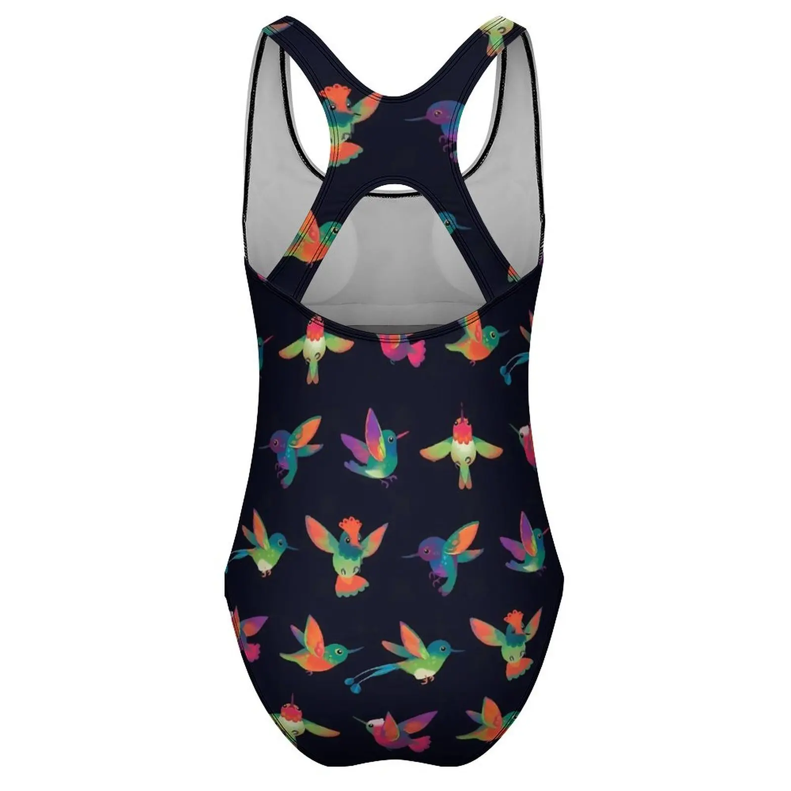 Colorful Bird Swimsuit Hummingbird Push Up Swimwear One Piece Holiday Surf Bathing Suit Bodysuit Sexy Design Beach Outfits Plus