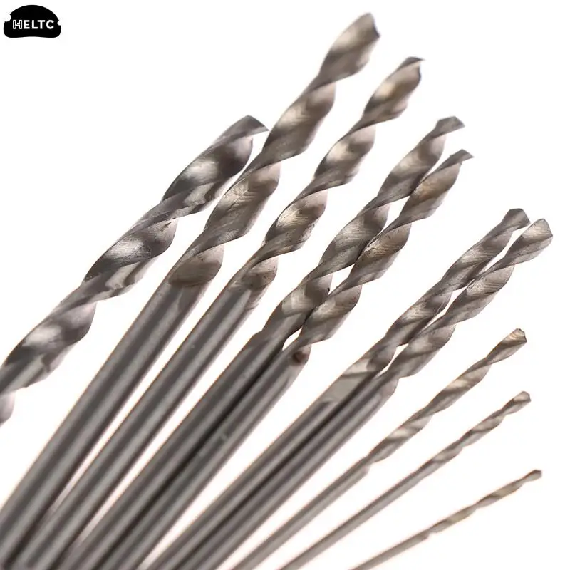 10Pcs/Box High Quality Mini Drill HSS Bit 0.8mm-3.0mm Straight Shank PCB Twist Drill Bits Set