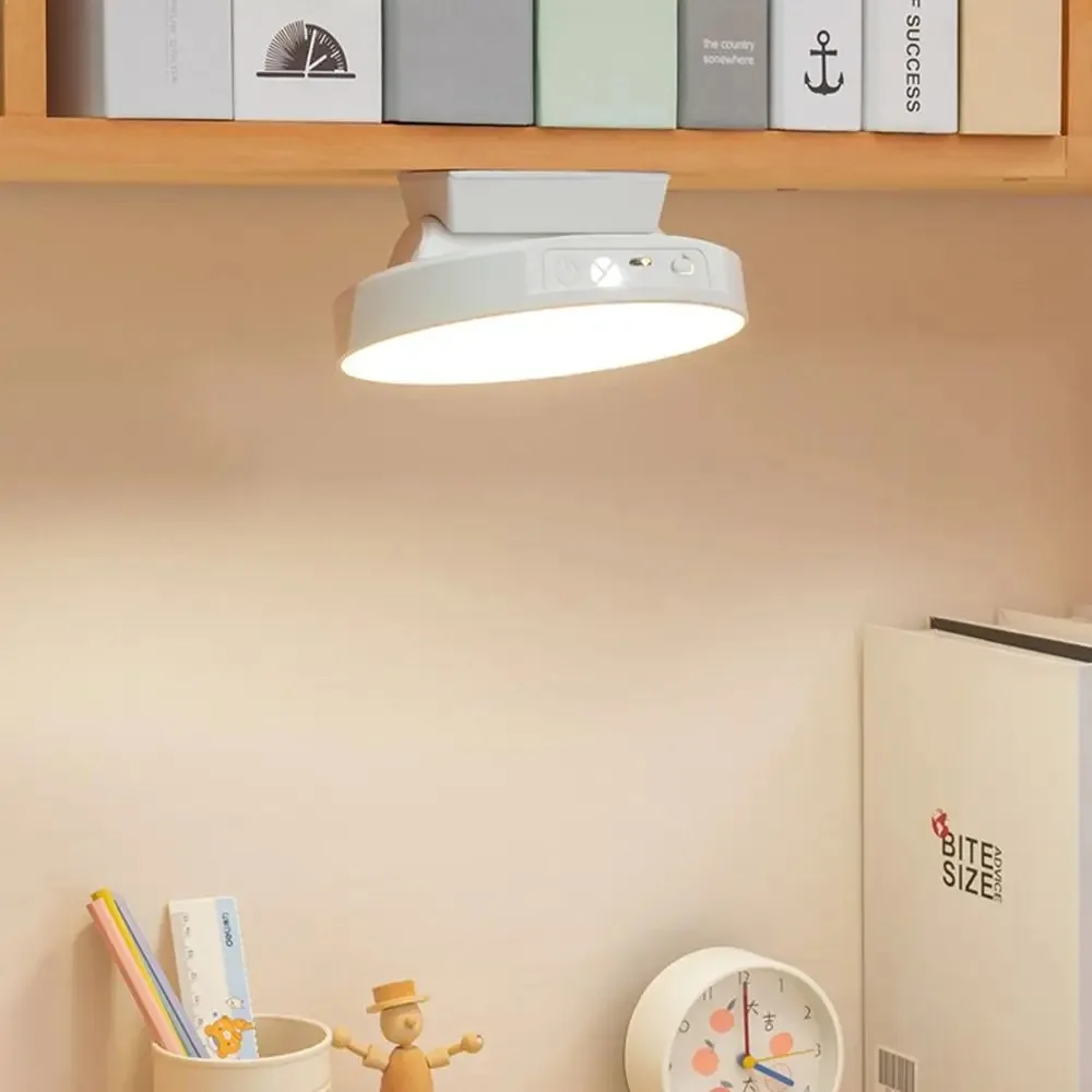 

Soft light eye protection learning desk lamp 12cm large disc light source ·Three-level intelligent dimming · 88° flexible adjust