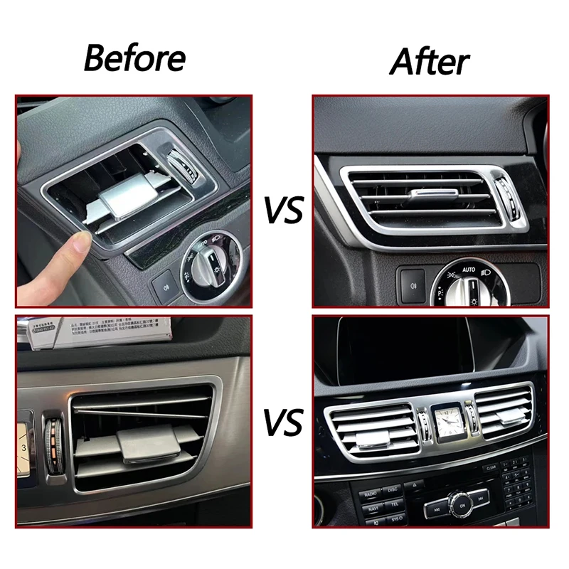 For Mercedes Benz E Class W212 E260 E350 E300 E63 Sedan 2013-2015 Front Dashboard Left Right Air Vent Grille