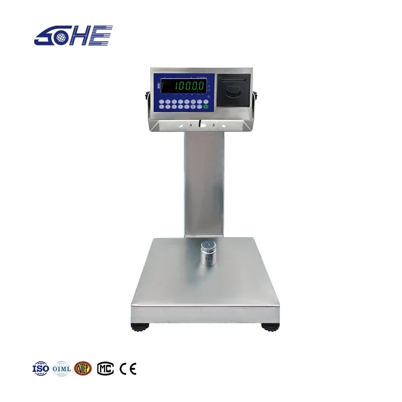 A8SP 0-30KG Hot Sale Weighing small size Fish Seafood  Bluetooth Waterproof Scale Printing Scale Platform industry Scale