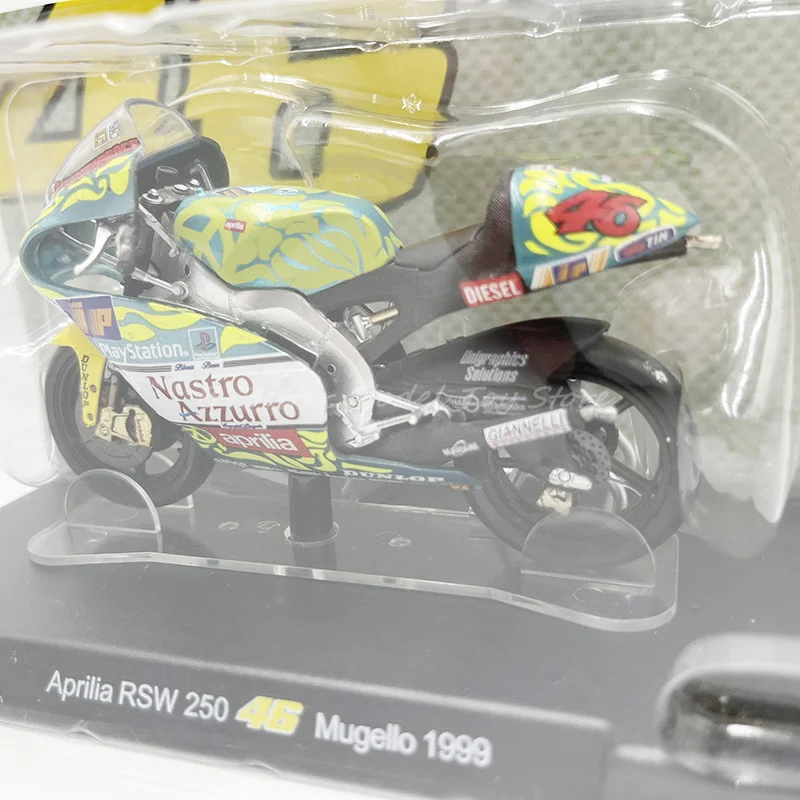 Modèle réduit de moto Aprilia RSW 250 Mugello1999, échelle 1:18, moulé sous pression, jouet, cimetière l'inventaire