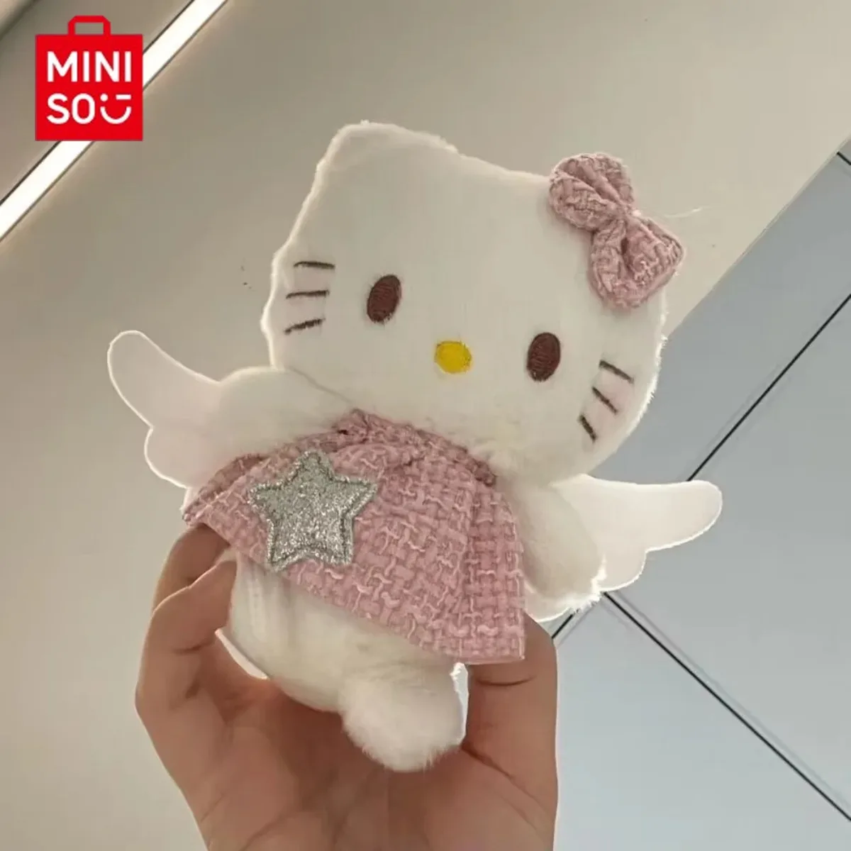

MINISO Hello Kitty Cute Exquisite Trendy Fashionable Plush Toy Backpack Decoration Angel Festival Birthday Girlfriend Gift