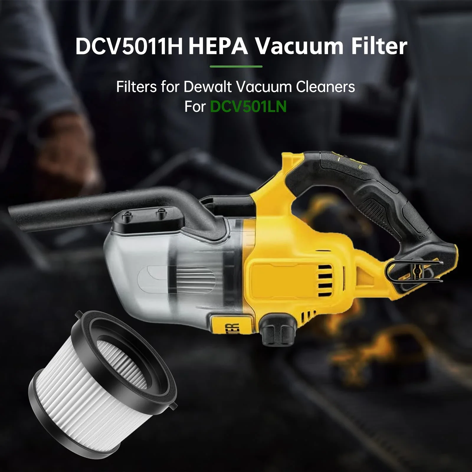 DEWALT DCV5011H Filter 2 Pieces Applicable To DCV501 Washable Vacuum Cleaner HEPA Filter Household Power Tools Accessories