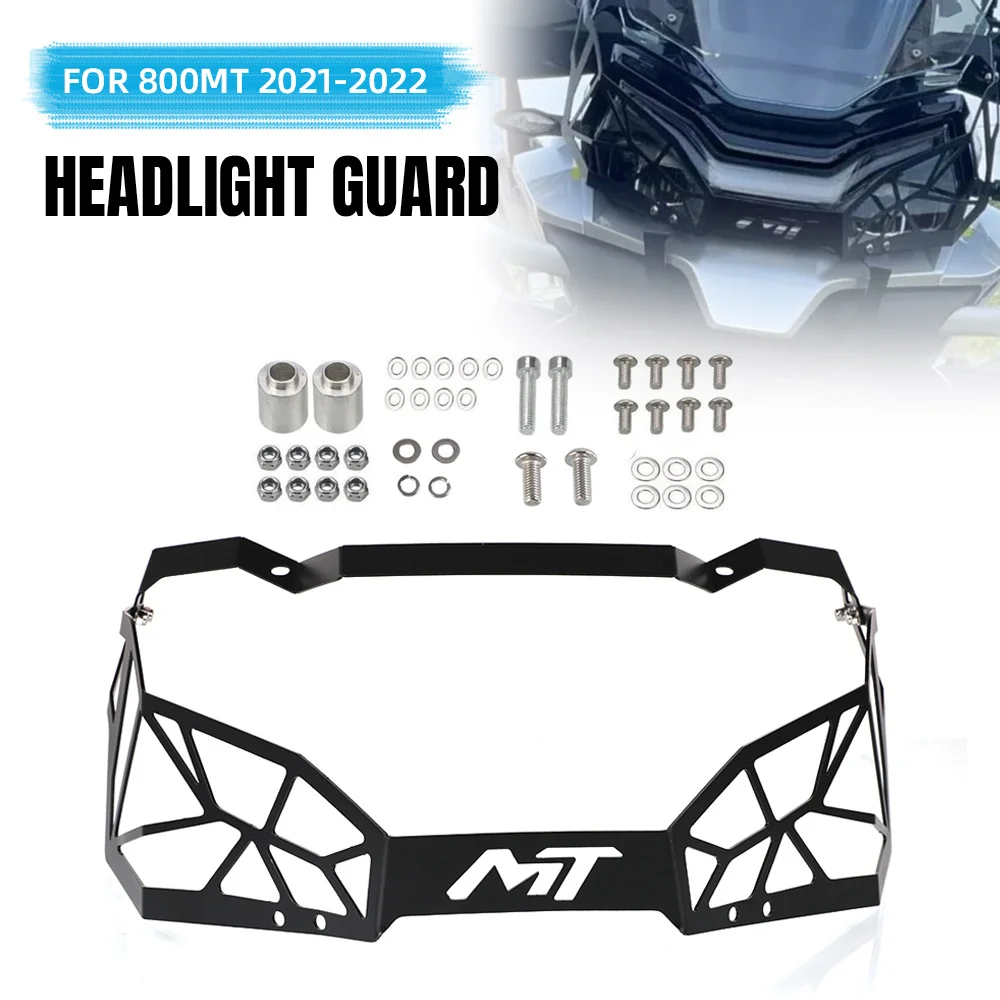 

Motorcycle Accessories Headlight Protector Cover Grill FOR CFMOTO 800MT 2021-2022 Guard Shield Mesh Grille Aluminium 800 MT