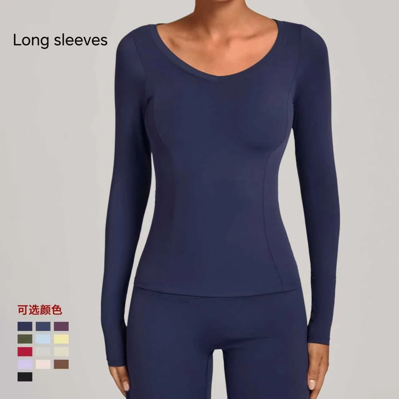 

Топ для тренировок с длинным рукавом, женский повседневный топ для тренировок на открытом воздухе, сухой крой, дышащий высокоэластичный спортивный топ, спортивный топ с длинными рукавами