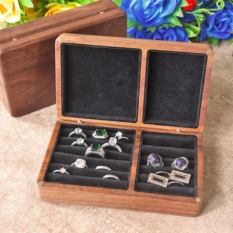 Elegant Jewelry Storage Case Multipurpose Tiered with Spacious Drawers for Rings and Earring Home Organization 40GB