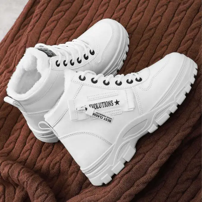 

Winter Plush Women Snow Boots for Women Casual High-top Shoes Warm Womens Sneakers Platform Ankle Boots Plus Size 44