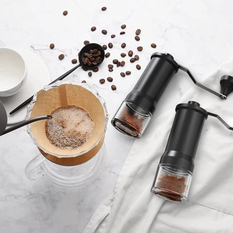 

Ceramic Grinding Core Hand-Cranked Bean Grinder Small Manual Grinder Coffee Machine Coffee Bean Grinder Household Kitchen Tool