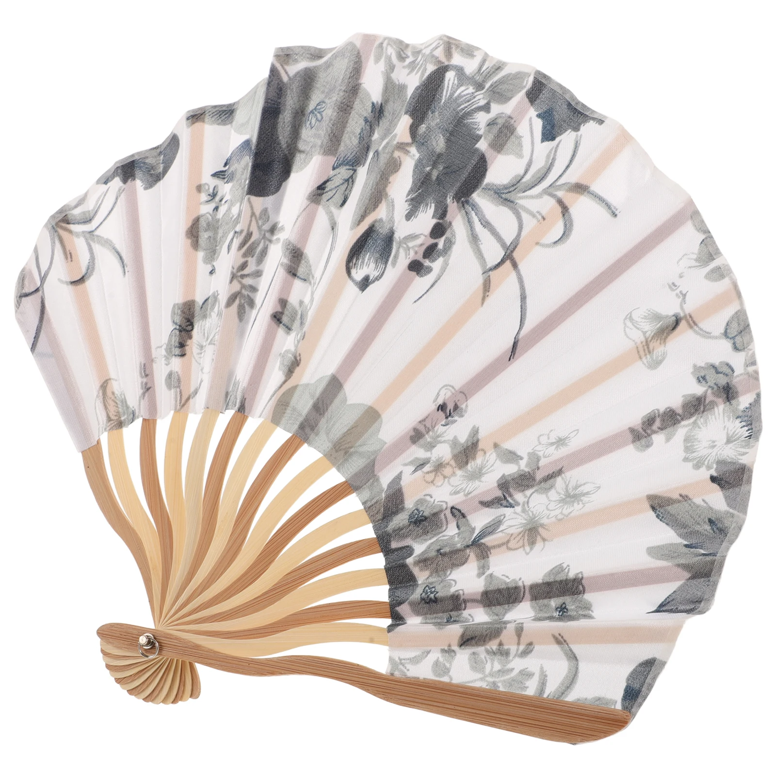 

Folding Fan Vintage Chinese Handheld Foldable Large Decorative Performance Party Wedding Dress Up Elegance Traditional