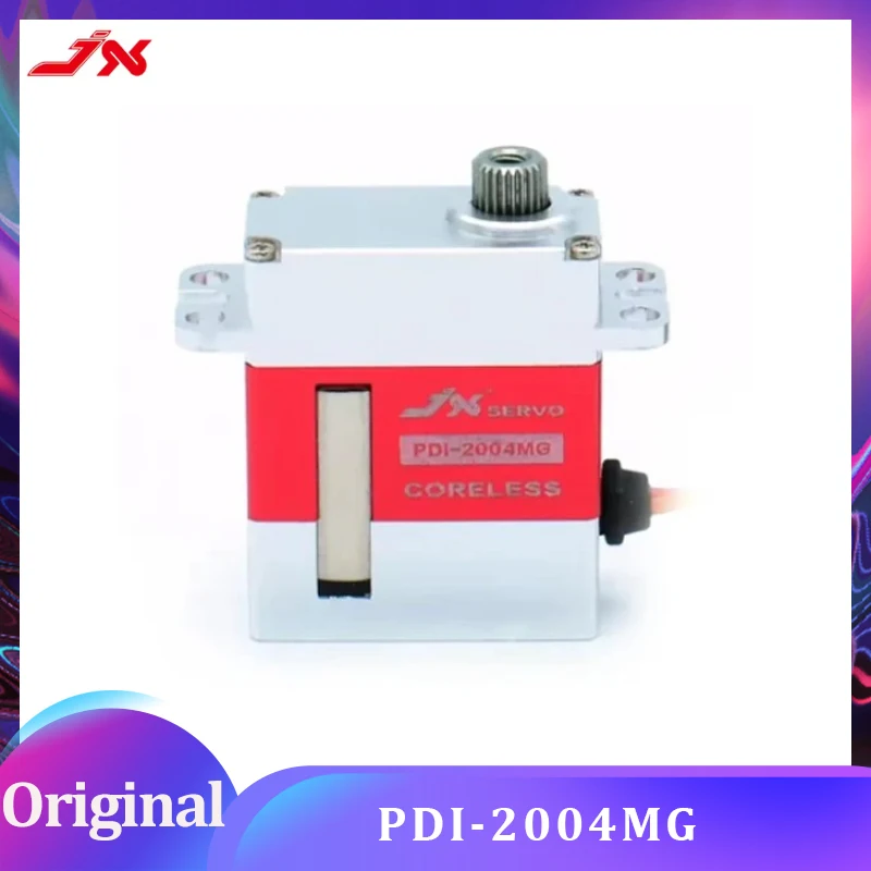 เซอร์โว JX PDI-2004MG 4.2 กก. 0.08 วินาที ตัวเครื่องอะลูมิเนียม CNC เต็มรูปแบบ มอเตอร์ดิจิตอลไร้แกน สำหรับรถบังคับวิทยุ โดรน เครื่องร่อน เฮลิคอปเตอร์ รถครอว์เลอร์