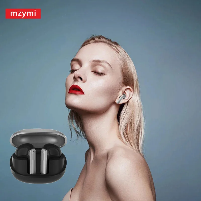 Mzymi a33 fones de ouvido sem fio no ouvido bluetooth5.3 som alta fidelidade estéreo esportes redução ruído à prova dwaterproof água para xiaomi