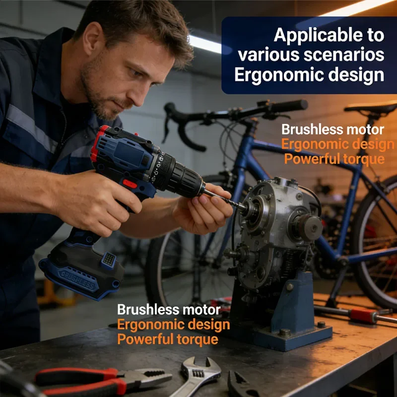 

Бесщеточная электрическая отвертка 4000 об/мин, аккумуляторная дрель, 21 + 1 шестерня, две скорости для батареи Makita 18 В, инструмент для ремонта дома своими руками