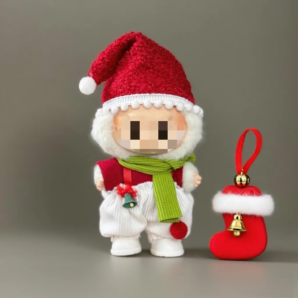 مجموعة فستان دمية عيد الميلاد، عطلة محدودة، أزياء الحياة LabubuV1 V2 V3 #6