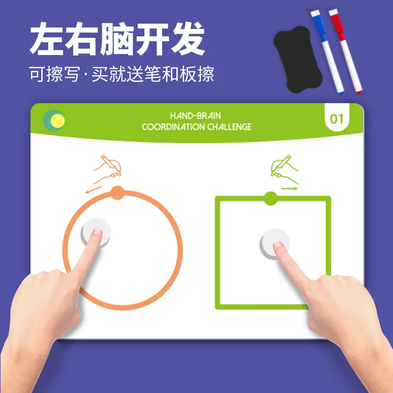 Left and right brain development, puzzle toys, whole brain thinking training for young children, concentration training