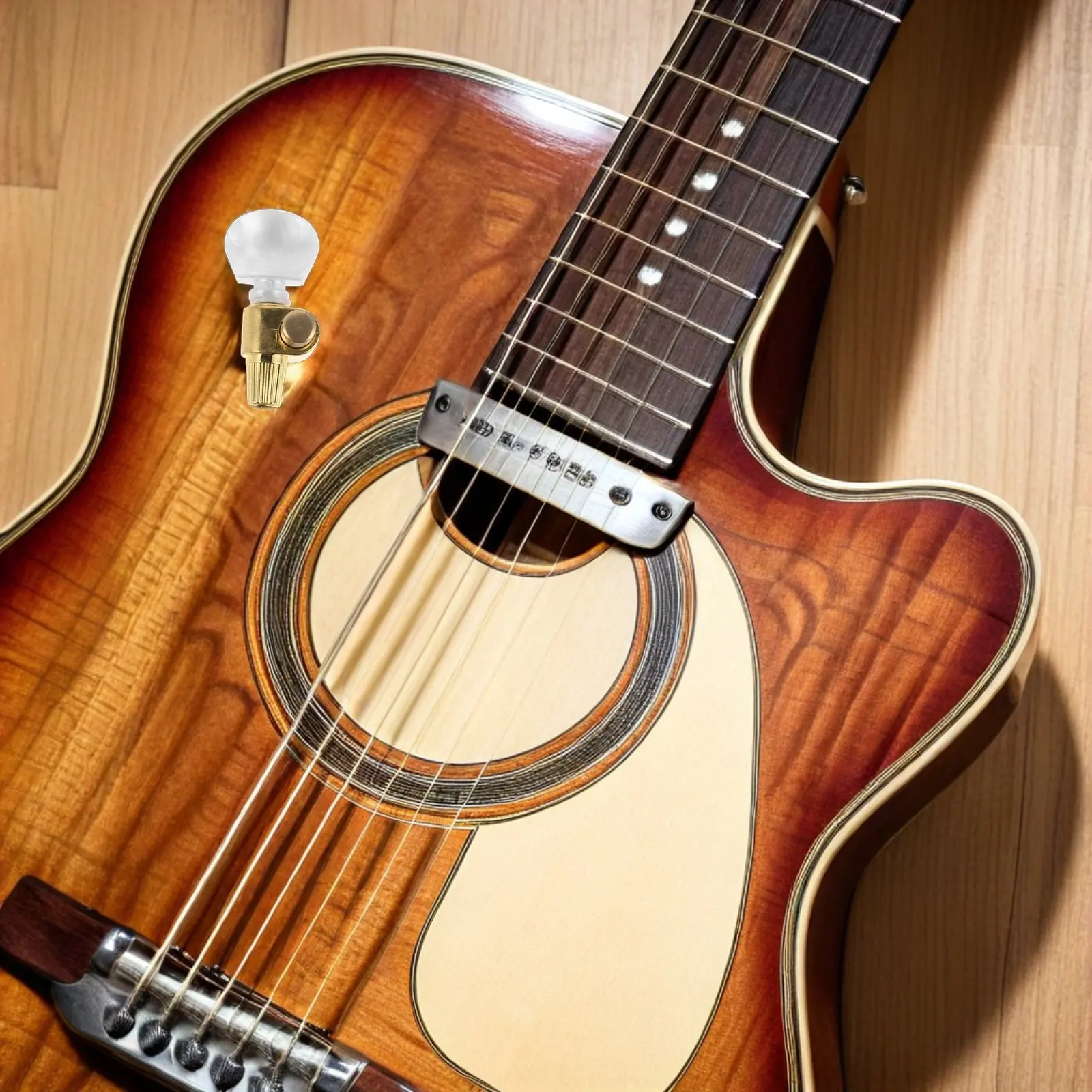 

Gold Banjo Tuning Pegs for Accurate String Adjustment - Geared Tuner Pegs Compatible with Acoustic Guitar Violin Ukulele