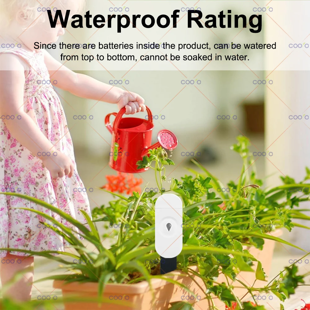 Zigbee Smart Soil Tester Humidity Temperature Moisture Sensor for Plant Garden works with Home Assistant Zigbee2MQTT