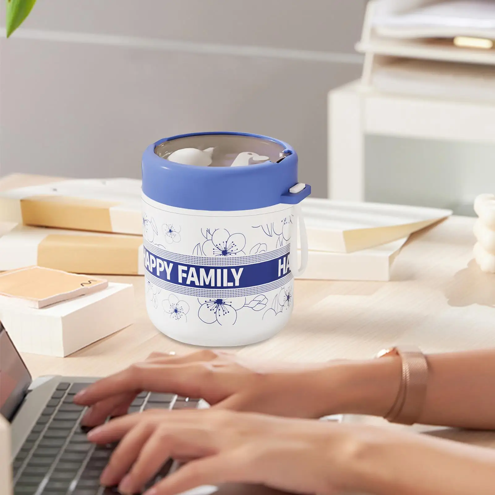

Overnight Oats Jars Oatmeal Or Fruit Container Microwave Heating Cereal Bowl Jar Snack Lunch Box For Commuting Short-Distance