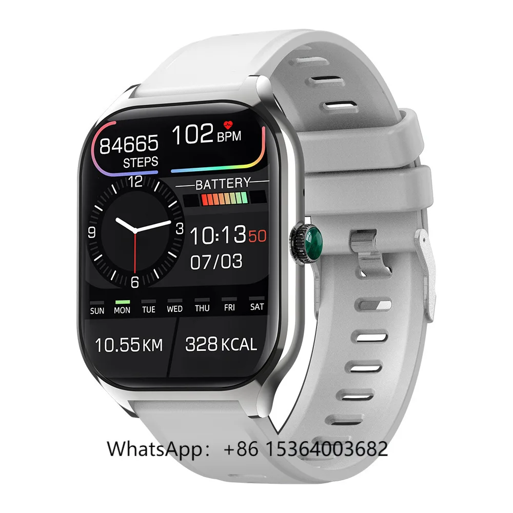 

TJXL-LX307 New Cross-Border Smart Watch Bluetooth Call Remote Control IPS 5G IP68 Blood Pressure Oxygen Sleep iOS Square TFT