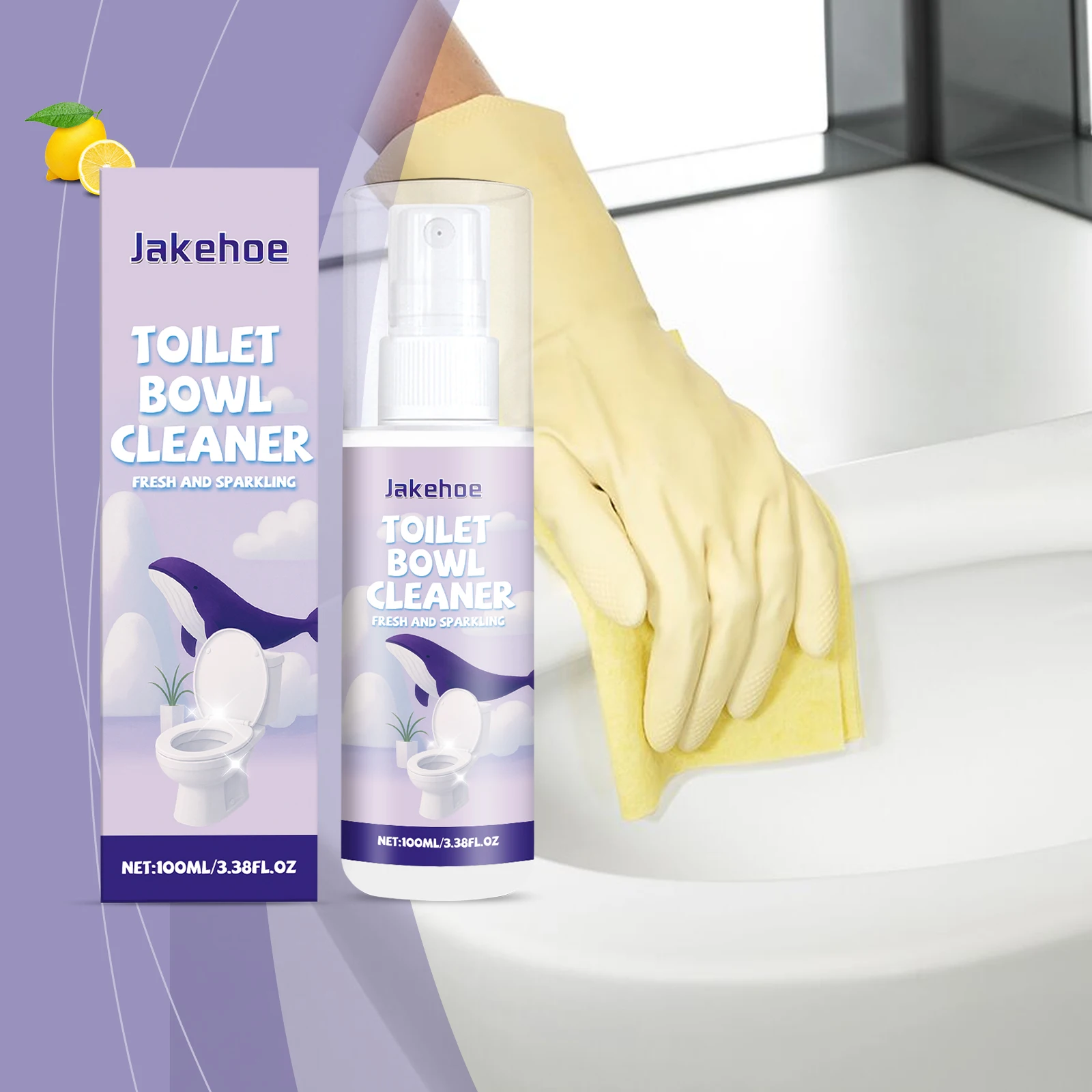 

JAKEHOE Toilet Bowl Cleaner Quickly Removing Stubborn Scale and Urine Stain Eliminate Odor Keep Bathroom Fresh Toilet Deodorizer