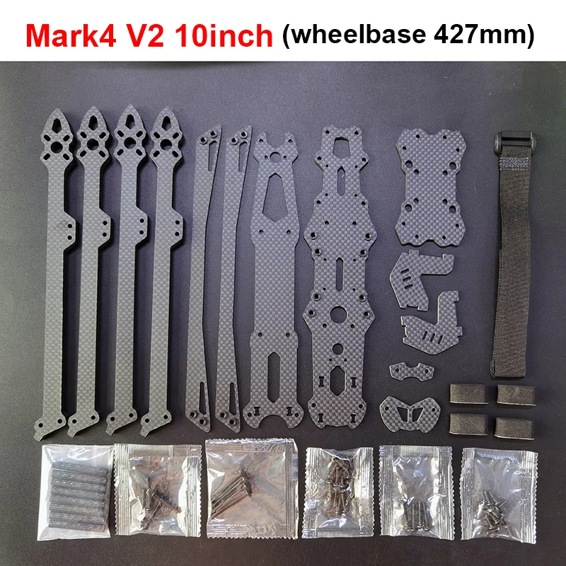 

MAK4 V2 MARK4 FPV Drone Frame KIT 7/8/9/10 дюймов 295 мм/367/387/427 мм из углеродного волокна для RC FPV Freestyle гоночный дрон дальнего действия