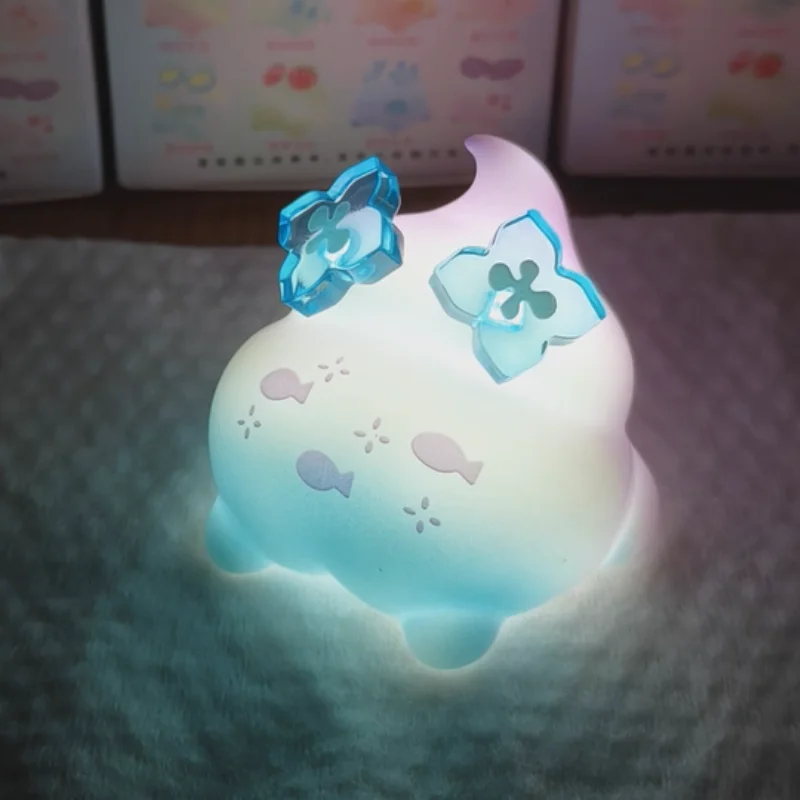 Genuíno emmmkun banheira luz caixa cega bonito ornamento de mesa brinquedos requintados e interessantes na moda estatuetas colecionáveis