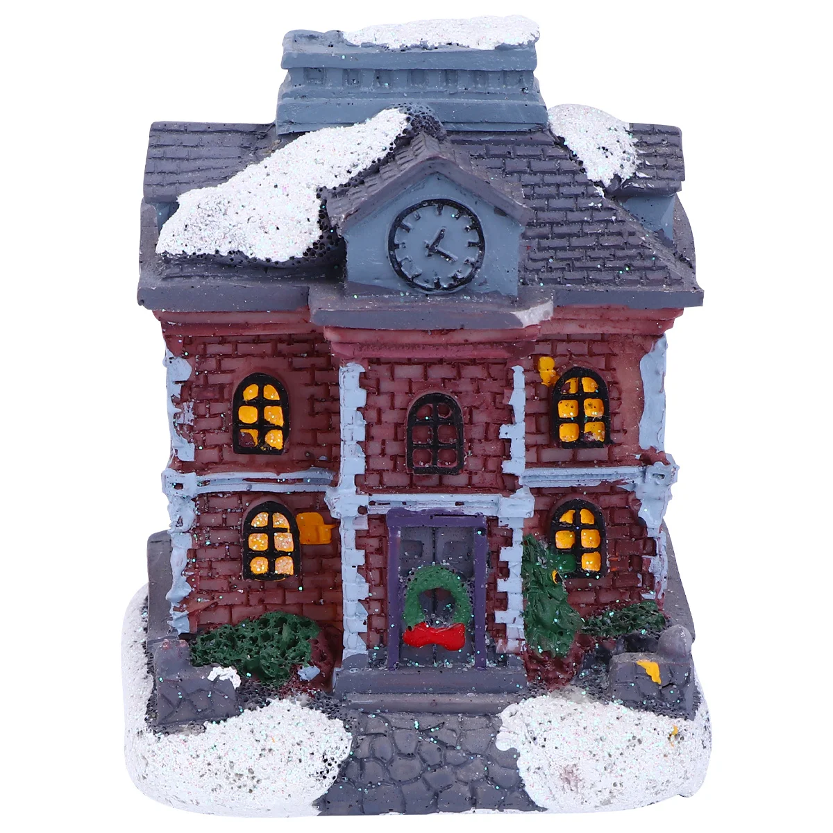 

Glowing Christmas Ornament Decoration Lodge Statue Restaurant Resin Craft